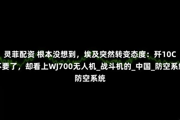 灵菲配资 根本没想到，埃及突然转变态度：歼10C不要了，却看上WJ700无人机_战斗机的_中国_防空系统